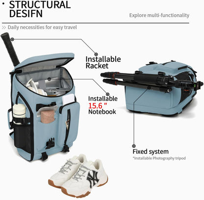 Gym Duffle Bag Backpack 4-Way Waterproof with Shoes Compartment for travel Sport Hiking laptop - Colors B
