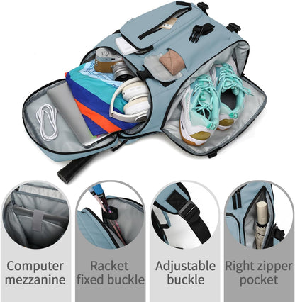 Gym Duffle Bag Backpack 4-Way Waterproof with Shoes Compartment for travel Sport Hiking laptop - Colors B