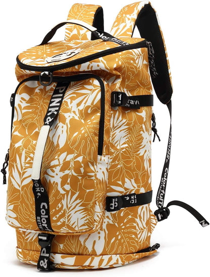 Gym Duffle Bag Backpack 4-Way Waterproof with Shoes Compartment for travel Sport Hiking laptop - Colors B