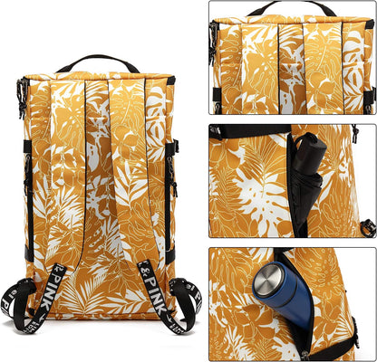 Gym Duffle Bag Backpack 4-Way Waterproof with Shoes Compartment for travel Sport Hiking laptop - Colors B