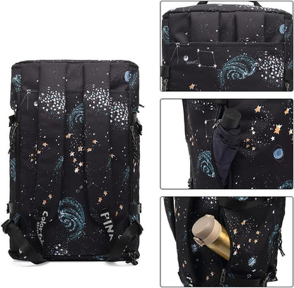 Gym Duffle Bag Backpack 4-Way Waterproof with Shoes Compartment for travel Sport Hiking laptop - Colors B