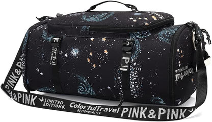 Gym Duffle Bag Backpack 4-Way Waterproof with Shoes Compartment for travel Sport Hiking laptop - Colors B