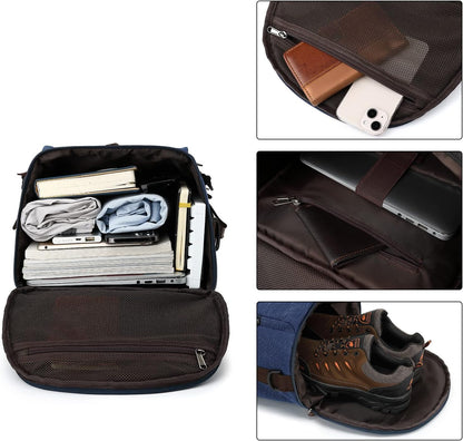 Gym Duffle Bag Backpack 4-Way Waterproof with Shoes Compartment for travel Sport Hiking laptop - Colors B