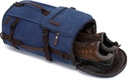 Gym Duffle Bag Backpack 4-Way Waterproof with Shoes Compartment for travel Sport Hiking laptop - Colors B