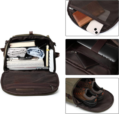 Gym Duffle Bag Backpack 4-Way Waterproof with Shoes Compartment for travel Sport Hiking laptop - Colors B