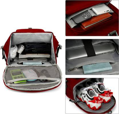 Gym Duffle Bag Backpack 4-Way Waterproof with Shoes Compartment for travel Sport Hiking laptop - Colors B