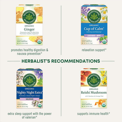 Organic, Lemon Balm - Supports Stress Relief & Digestive Health - Kosher, Non-GMO, Caffeine-Free, Compostable - 16 Tea Bags | Soothes the Digestive Tract & Promotes Respiratory Health, Kosher, Non-GMO, Caffeine-Free
