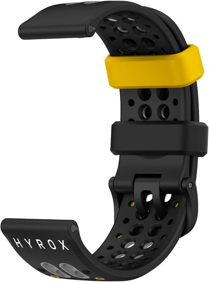Official Hyrox 22mm Silicone Replacement Strap for Various Models | Compatible with Balance 2, Balance, Bip 6, T-Rex 3, Cheetah Pro, Bip 5, Cheetah, GTR 4