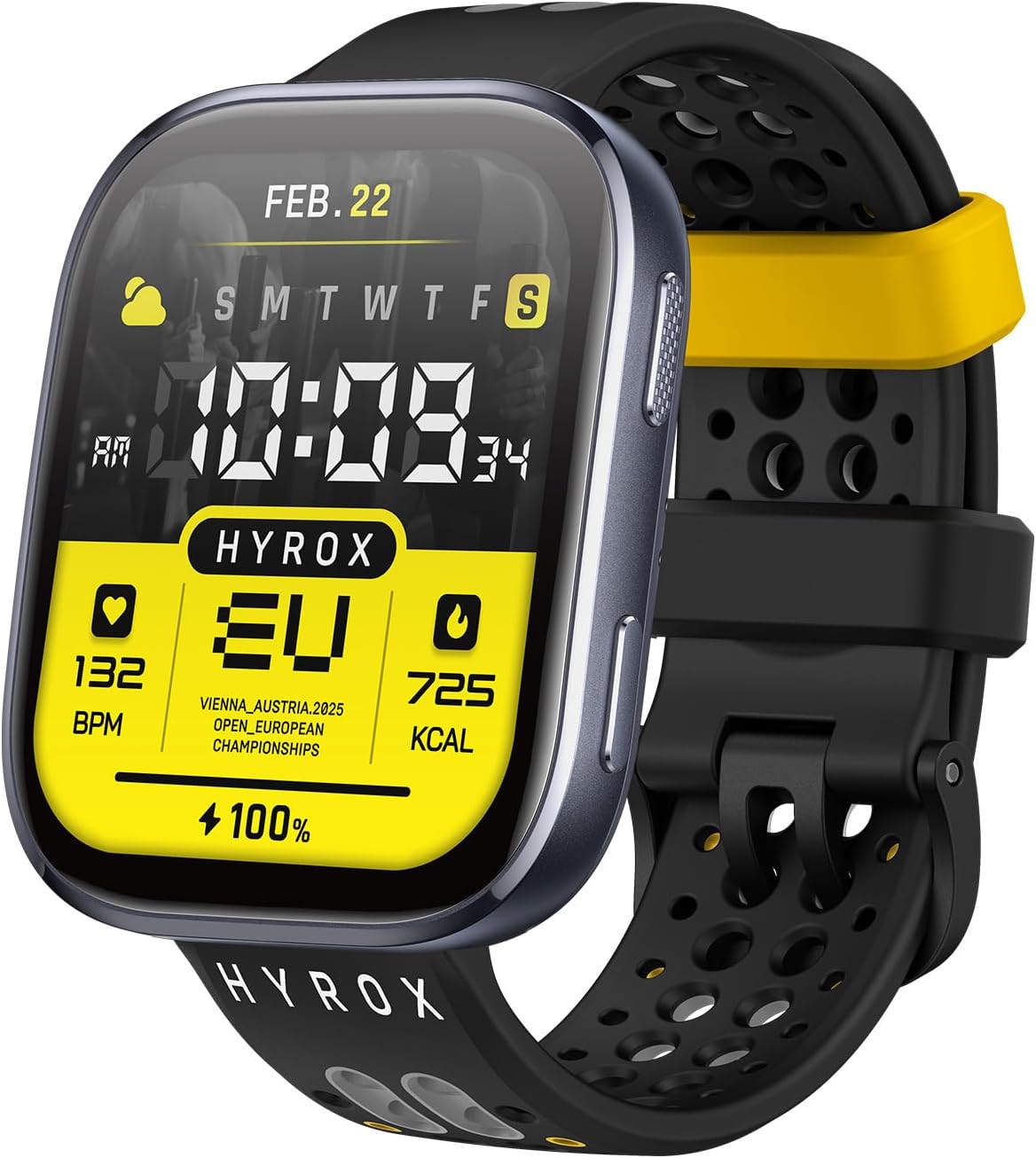 Official Hyrox 22mm Silicone Replacement Strap for Various Models | Compatible with Balance 2, Balance, Bip 6, T-Rex 3, Cheetah Pro, Bip 5, Cheetah, GTR 4