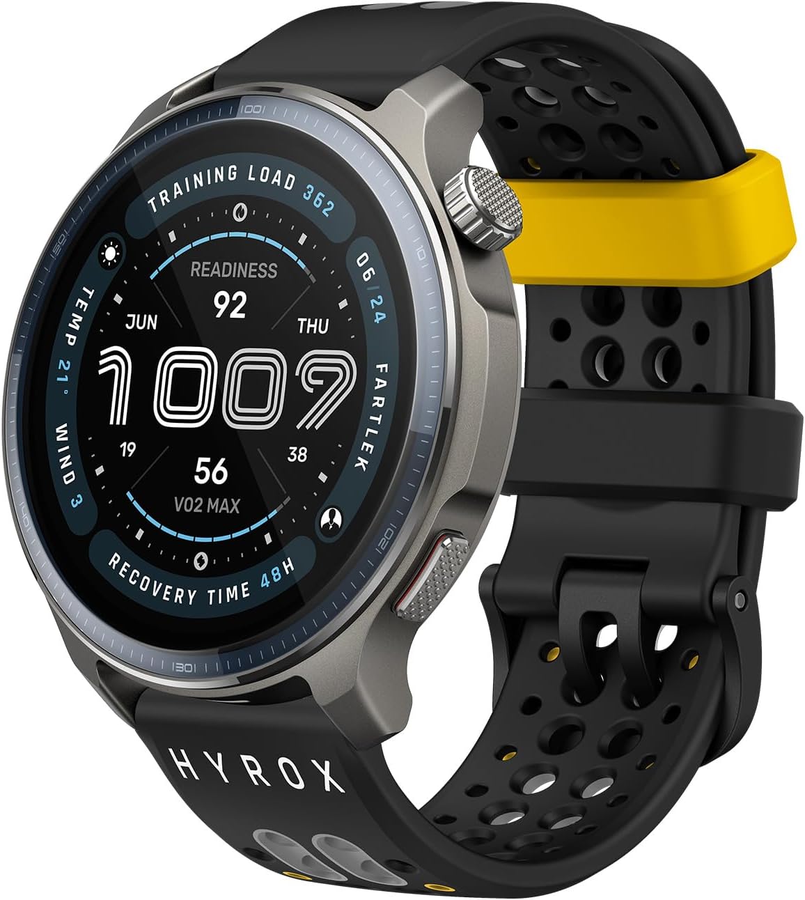 Official Hyrox 22mm Silicone Replacement Strap for Various Models | Compatible with Balance 2, Balance, Bip 6, T-Rex 3, Cheetah Pro, Bip 5, Cheetah, GTR 4