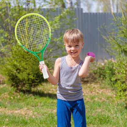 17"-25" Kids Tennis Racket for Aged 2-12 Lightweight Youth Tennis Racquet for Girls and Boys Outdoor/Indoor Sports with 1 Non-Slip Grip and 1 Shoulder Strap Bag Easy Carry