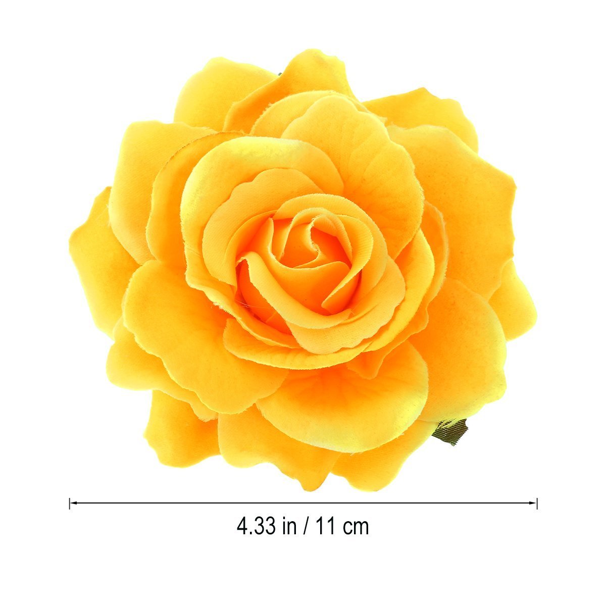 Yellow Rose Hair Clip Artificial Flower Hairpin Brooch for Women | Charming Artificial Rose Design .Perfect Accessory For Proms, Weddings, Or Any Special Party Look.