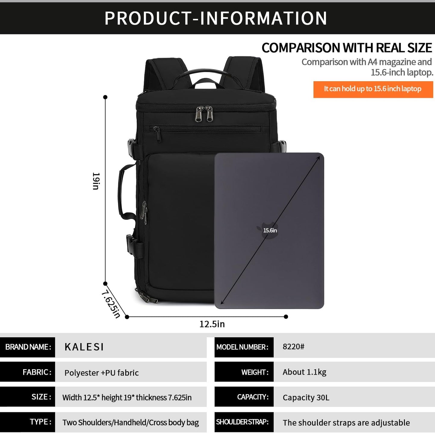 Gym Duffle Bag Backpack 4-Way Waterproof with Shoes Compartment for travel Sport Hiking laptop - Colors A
