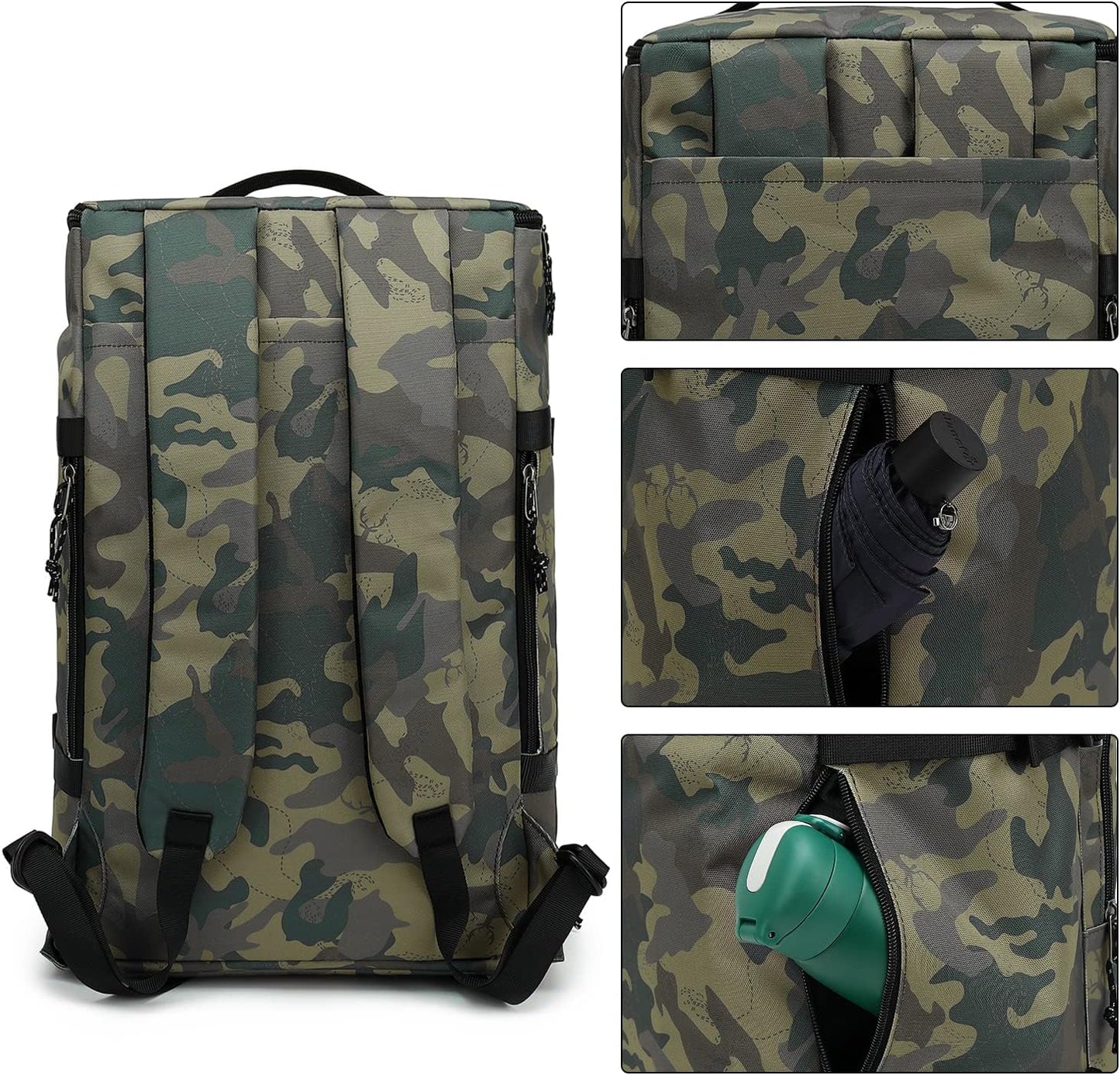 Gym Duffle Bag Backpack 4-Way Waterproof with Shoes Compartment for travel Sport Hiking laptop - Colors A