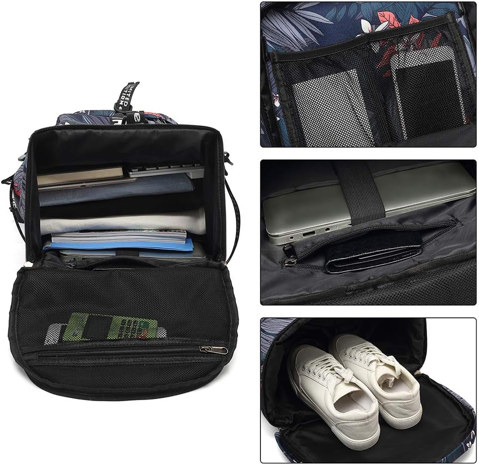 Gym Duffle Bag Backpack 4-Way Waterproof with Shoes Compartment for travel Sport Hiking laptop - Colors A