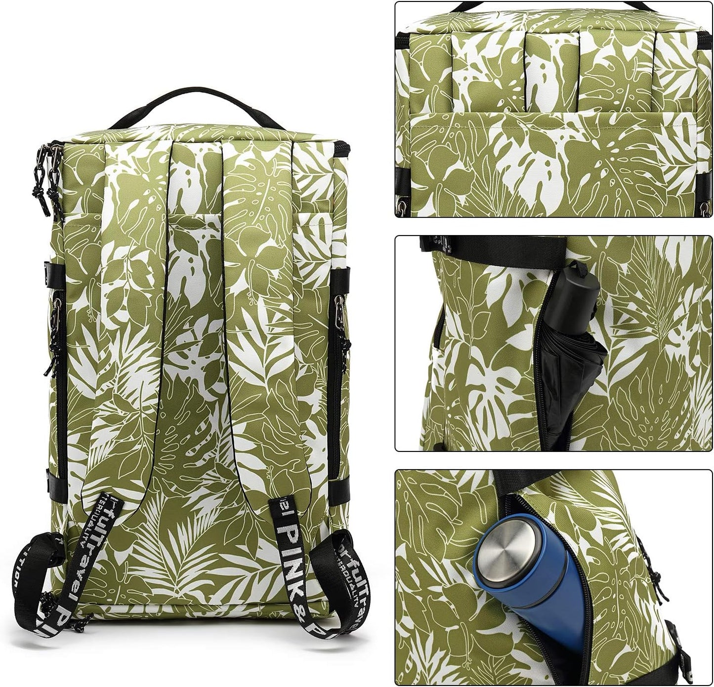 Gym Duffle Bag Backpack 4-Way Waterproof with Shoes Compartment for travel Sport Hiking laptop - Colors A