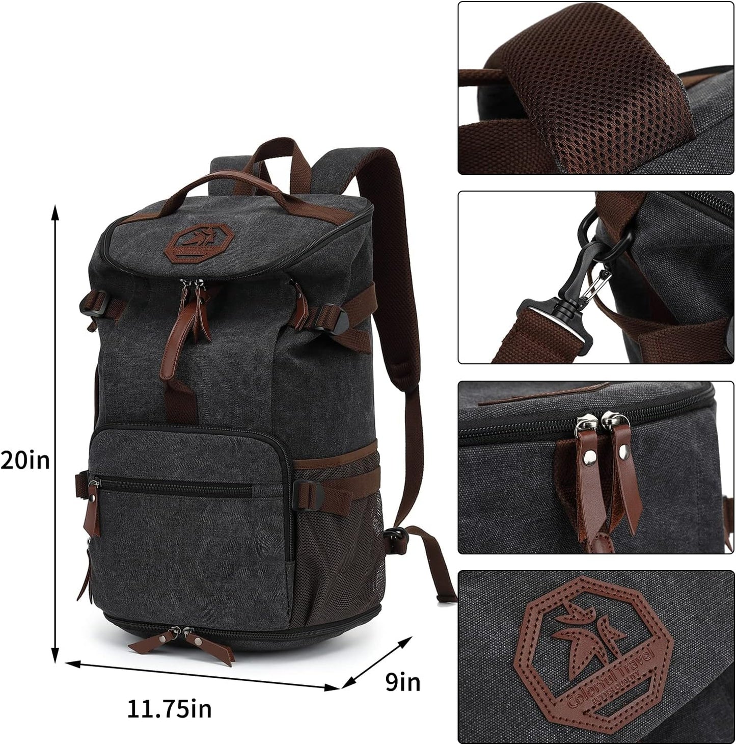 Gym Duffle Bag Backpack 4-Way Waterproof with Shoes Compartment for travel Sport Hiking laptop - Colors A