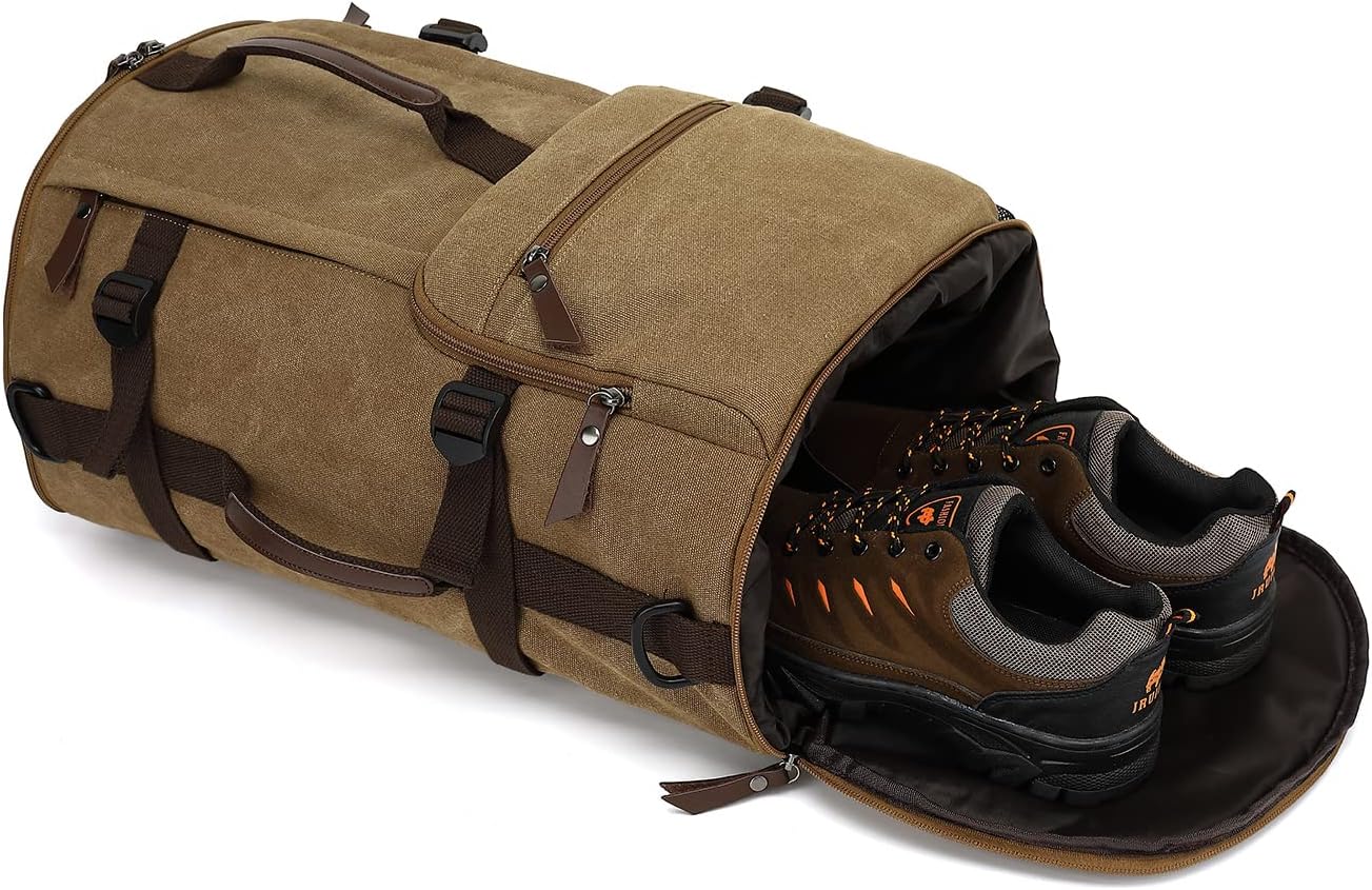 Gym Duffle Bag Backpack 4-Way Waterproof with Shoes Compartment for travel Sport Hiking laptop - Colors A