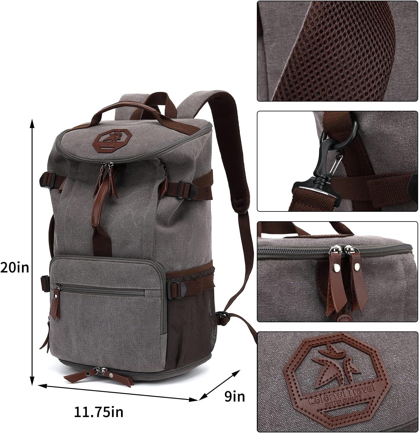 Gym Duffle Bag Backpack 4-Way Waterproof with Shoes Compartment for travel Sport Hiking laptop - Colors A