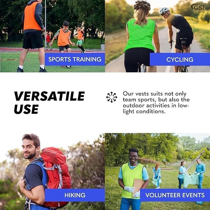 Mesh Training Pinnies for Soccer Basketball and Team Sports