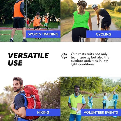 Mesh Training Pinnies for Soccer Basketball and Team Sports