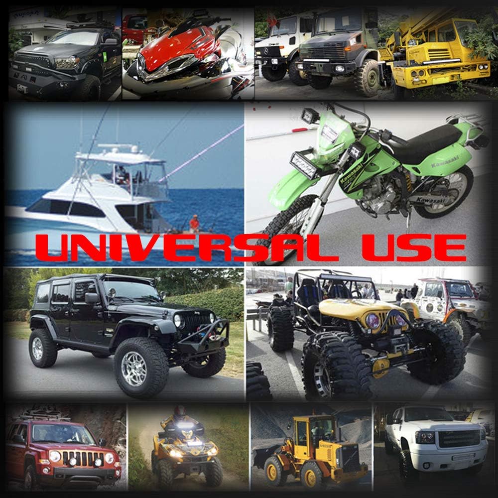 6 Pods LED Rock Lights, Waterproof LED Neon Underglow Light for Car Truck ATV UTV SUV Offroad Boat Underbody Glow Trail Rig Lamp (Yellow)