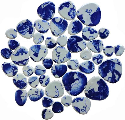 60 Pieces Kiln Transformation Ceramics Mosaic Tiles for Crafts, Yellow Raindrop Bulk Ceramics Pieces Mosaic Supplies for Mosaic Projects Home Decoration(18x28mm)