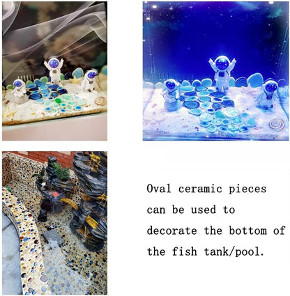 60 Pieces Kiln Transformation Ceramics Mosaic Tiles for Crafts, Yellow Raindrop Bulk Ceramics Pieces Mosaic Supplies for Mosaic Projects Home Decoration(18x28mm)