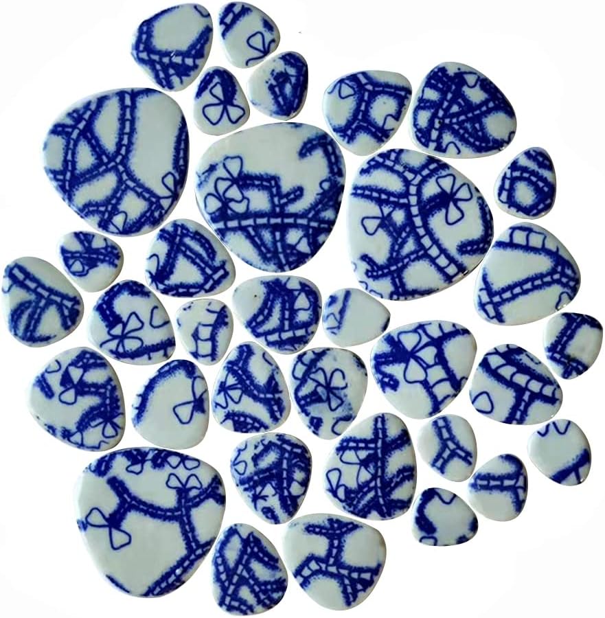 60 Pieces Kiln Transformation Ceramics Mosaic Tiles for Crafts, Yellow Raindrop Bulk Ceramics Pieces Mosaic Supplies for Mosaic Projects Home Decoration(18x28mm)
