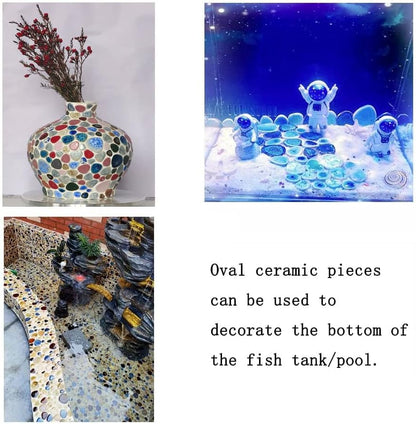 60 Pieces Kiln Transformation Ceramics Mosaic Tiles for Crafts, Yellow Raindrop Bulk Ceramics Pieces Mosaic Supplies for Mosaic Projects Home Decoration(18x28mm)