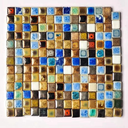 60 Pieces Kiln Transformation Ceramics Mosaic Tiles for Crafts, Yellow Raindrop Bulk Ceramics Pieces Mosaic Supplies for Mosaic Projects Home Decoration(18x28mm)