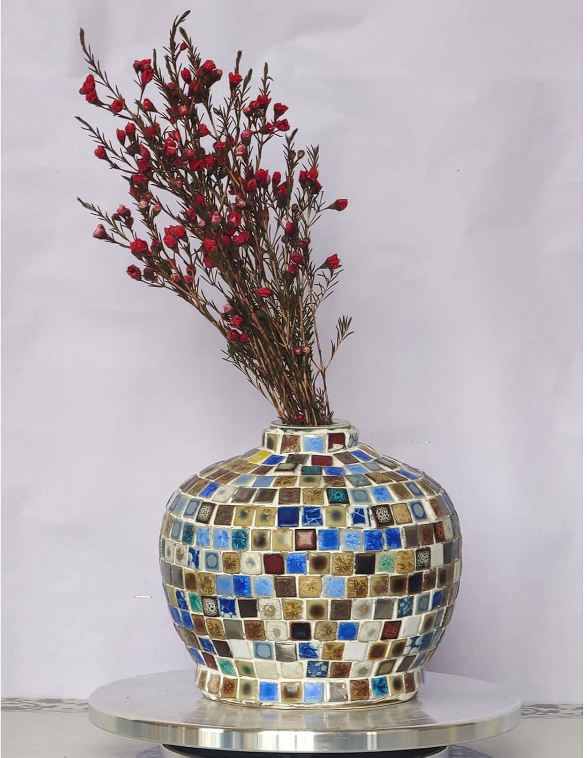 60 Pieces Kiln Transformation Ceramics Mosaic Tiles for Crafts, Yellow Raindrop Bulk Ceramics Pieces Mosaic Supplies for Mosaic Projects Home Decoration(18x28mm)