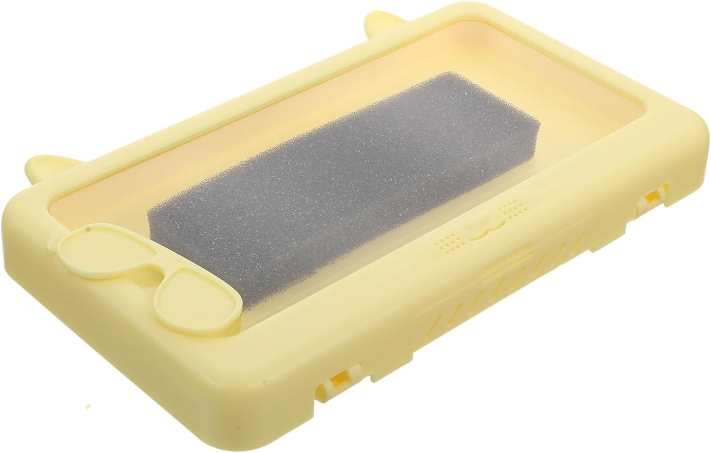 Waterproof Wall Mounted Phone Case with Touch Screen Detachable Shower Phone Holder for Bathroom Anti-Fog Yellow Protector Suitable for Toilet Use