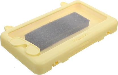 Waterproof Wall Mounted Phone Case with Touch Screen Detachable Shower Phone Holder for Bathroom Anti-Fog Yellow Protector Suitable for Toilet Use