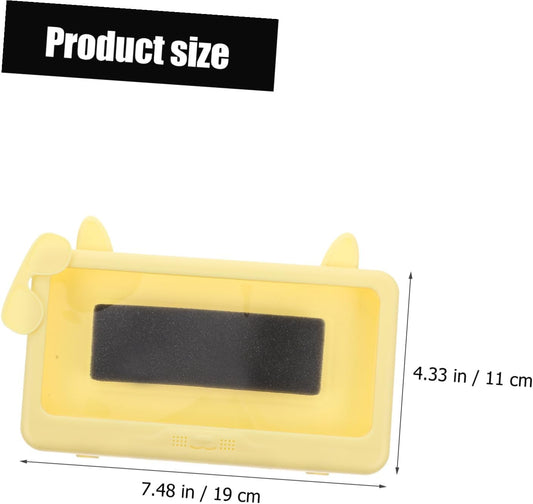 Waterproof Wall Mounted Phone Case with Touch Screen Detachable Shower Phone Holder for Bathroom Anti-Fog Yellow Protector Suitable for Toilet Use