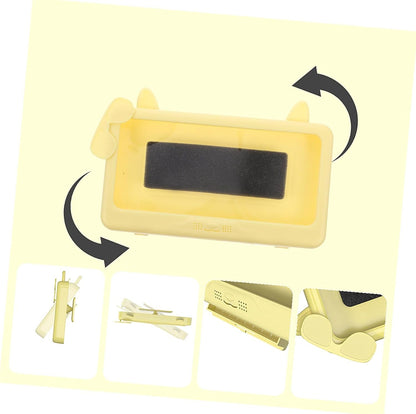 Waterproof Wall Mounted Phone Case with Touch Screen Detachable Shower Phone Holder for Bathroom Anti-Fog Yellow Protector Suitable for Toilet Use