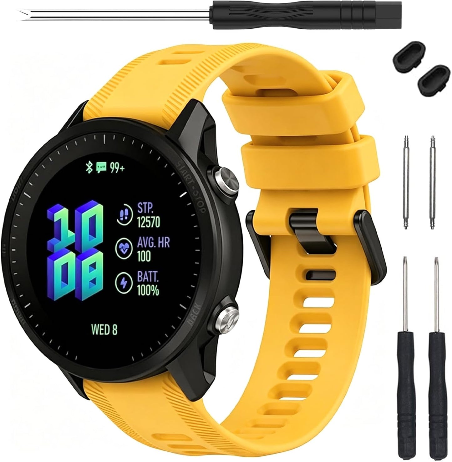 Band for Garmin Forerunner 955 Watch - Soft Silicone Replacement Band Strap for 955 Smart Watch Compatible with Women Men