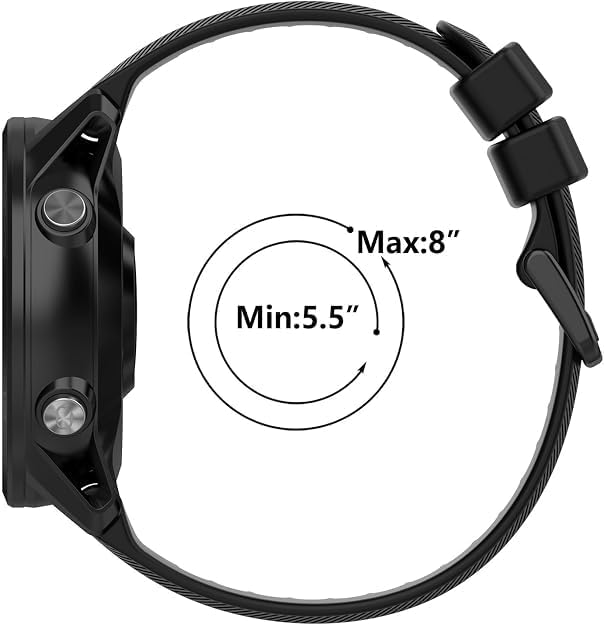 Band for Garmin Forerunner 955 Watch - Soft Silicone Replacement Band Strap for 955 Smart Watch Compatible with Women Men