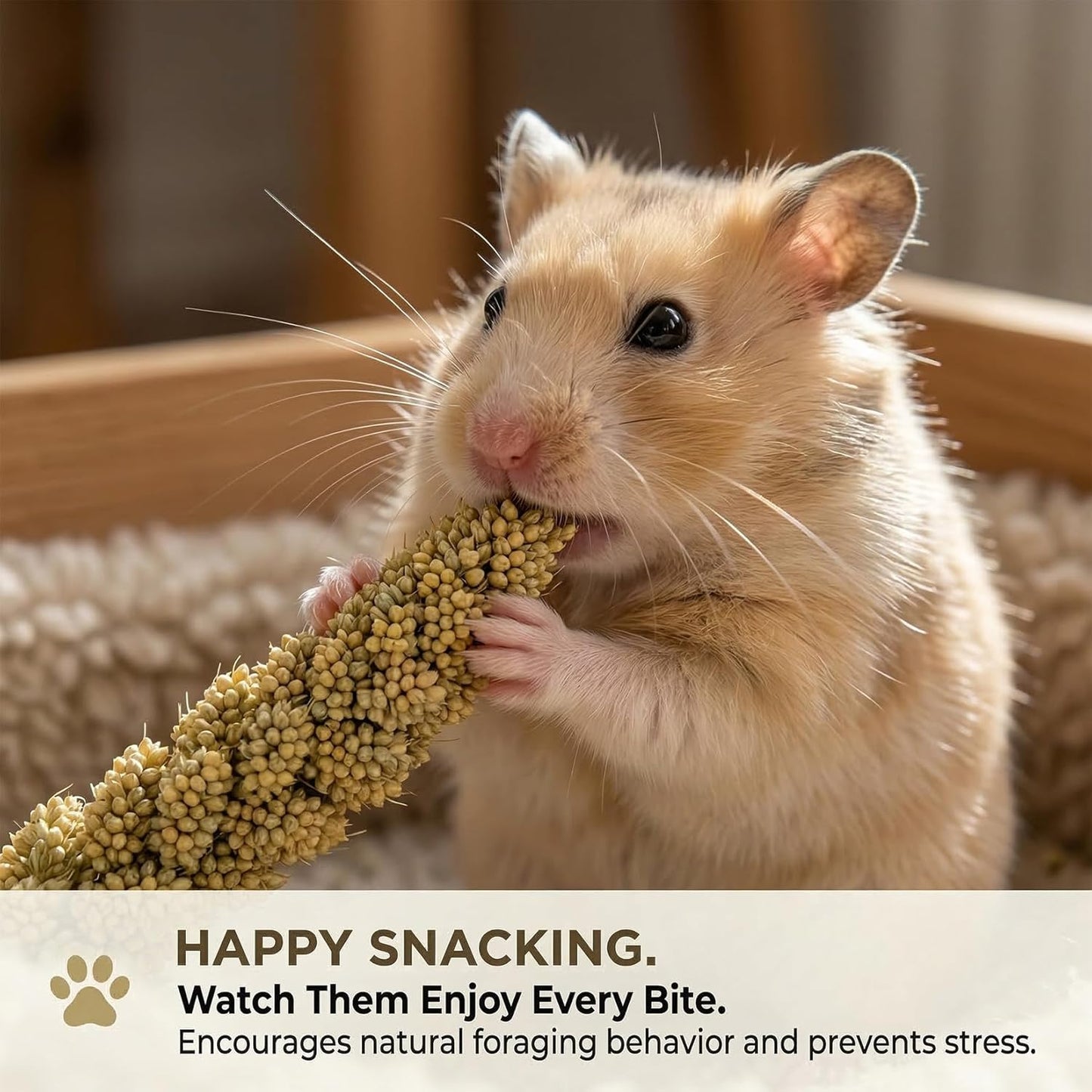 42Pcs Hamster Sprays Natural - Sprays & Forage for Small Animals | Chew Herbs for Syrian Dwarf Hamsters & Guinea Pigs, Habitat Dry Flowers Decor, Hideout Enrichment, Cage & Bedding Accessories