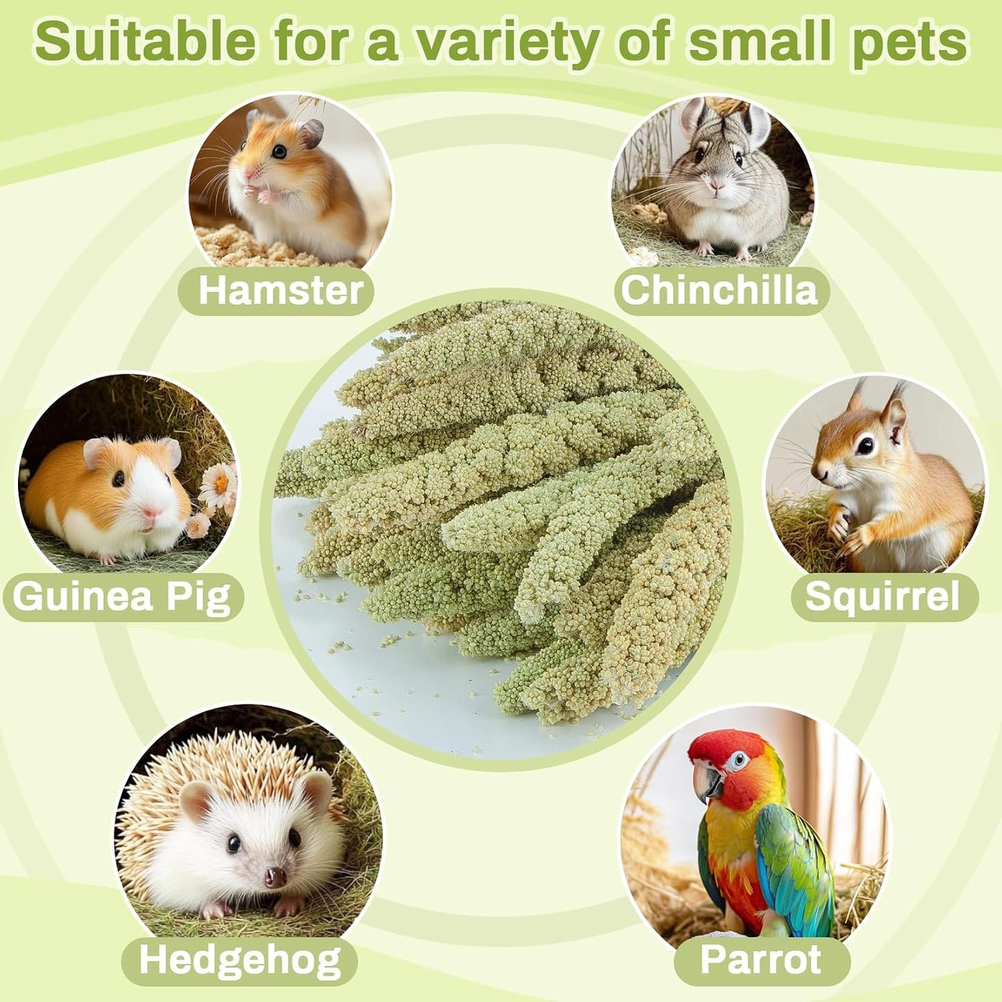42Pcs Hamster Sprays Natural - Sprays & Forage for Small Animals | Chew Herbs for Syrian Dwarf Hamsters & Guinea Pigs, Habitat Dry Flowers Decor, Hideout Enrichment, Cage & Bedding Accessories