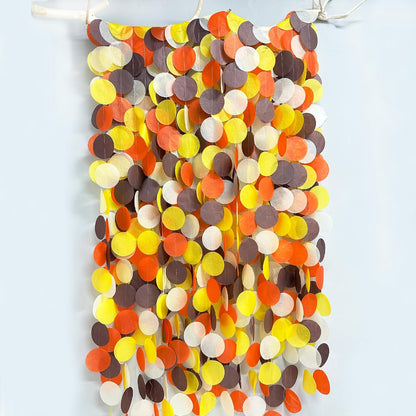 192Ft Yellow Party Decorations Ombre Yellow White Big Polka Dots Backdrop Streamer Gradient Yellow Tissue Paper Circle Dot Hanging Garland for Lemon Bee Sunflower Birthday Party Supplies