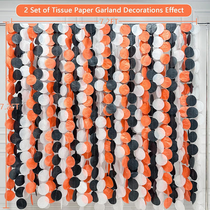 192Ft Yellow Party Decorations Ombre Yellow White Big Polka Dots Backdrop Streamer Gradient Yellow Tissue Paper Circle Dot Hanging Garland for Lemon Bee Sunflower Birthday Party Supplies