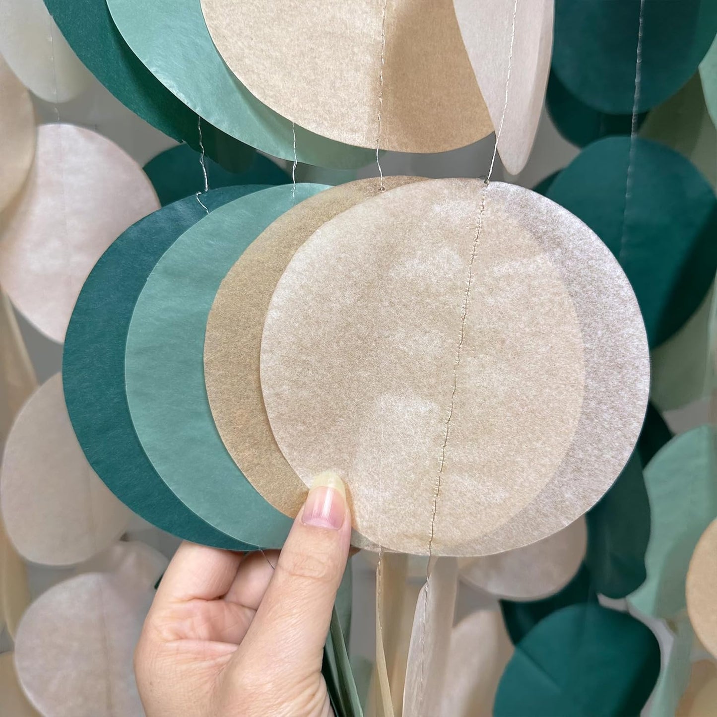 192Ft Yellow Party Decorations Ombre Yellow White Big Polka Dots Backdrop Streamer Gradient Yellow Tissue Paper Circle Dot Hanging Garland for Lemon Bee Sunflower Birthday Party Supplies