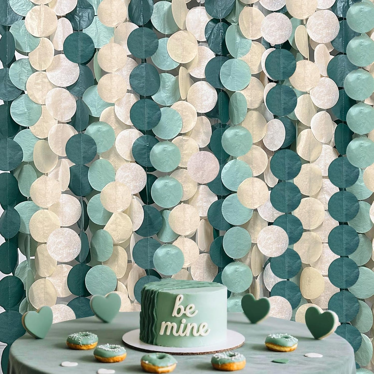 192Ft Yellow Party Decorations Ombre Yellow White Big Polka Dots Backdrop Streamer Gradient Yellow Tissue Paper Circle Dot Hanging Garland for Lemon Bee Sunflower Birthday Party Supplies