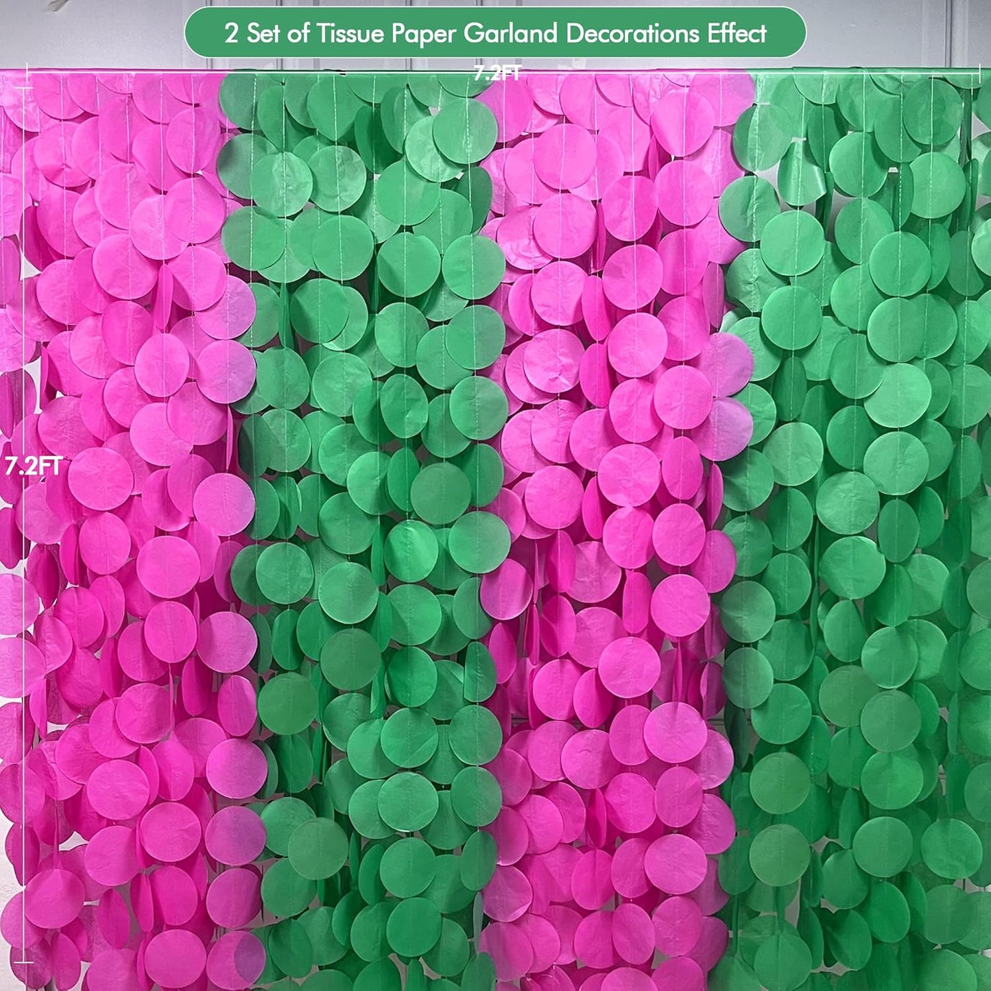 192Ft Yellow Party Decorations Ombre Yellow White Big Polka Dots Backdrop Streamer Gradient Yellow Tissue Paper Circle Dot Hanging Garland for Lemon Bee Sunflower Birthday Party Supplies