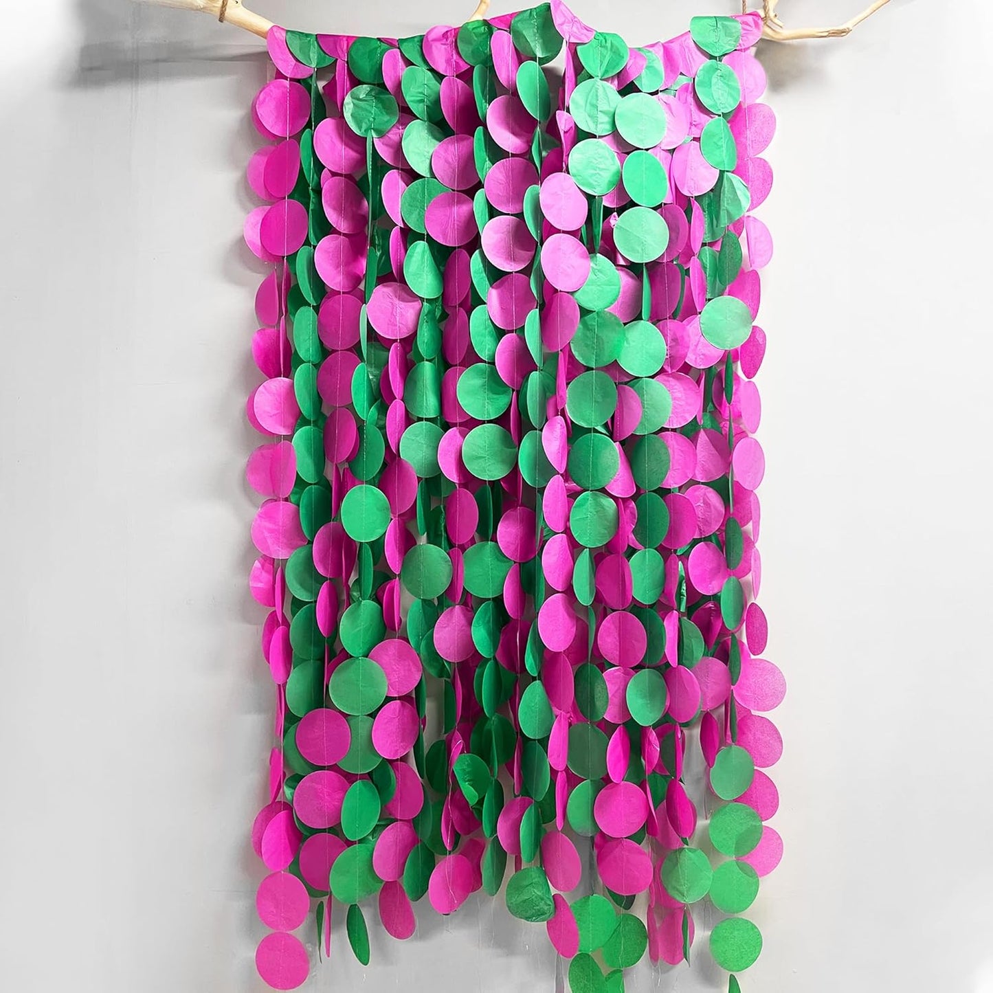192Ft Yellow Party Decorations Ombre Yellow White Big Polka Dots Backdrop Streamer Gradient Yellow Tissue Paper Circle Dot Hanging Garland for Lemon Bee Sunflower Birthday Party Supplies