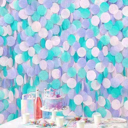 192Ft Yellow Party Decorations Ombre Yellow White Big Polka Dots Backdrop Streamer Gradient Yellow Tissue Paper Circle Dot Hanging Garland for Lemon Bee Sunflower Birthday Party Supplies