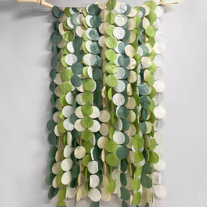 192Ft Yellow Party Decorations Ombre Yellow White Big Polka Dots Backdrop Streamer Gradient Yellow Tissue Paper Circle Dot Hanging Garland for Lemon Bee Sunflower Birthday Party Supplies