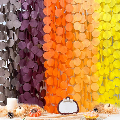 192Ft Yellow Party Decorations Ombre Yellow White Big Polka Dots Backdrop Streamer Gradient Yellow Tissue Paper Circle Dot Hanging Garland for Lemon Bee Sunflower Birthday Party Supplies