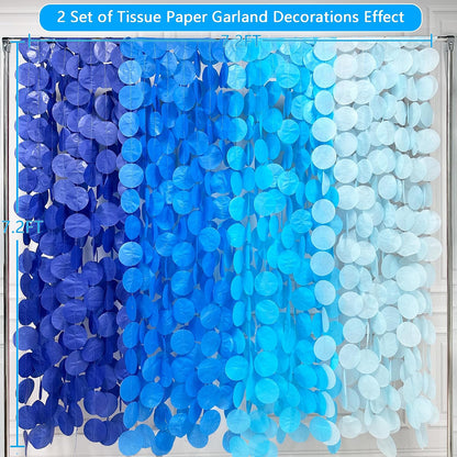 192Ft Yellow Party Decorations Ombre Yellow White Big Polka Dots Backdrop Streamer Gradient Yellow Tissue Paper Circle Dot Hanging Garland for Lemon Bee Sunflower Birthday Party Supplies